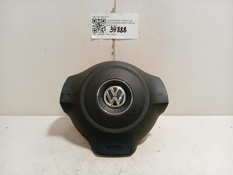 Air-bag Guidatore 5K0880201T Volkswagen Touran III 2010