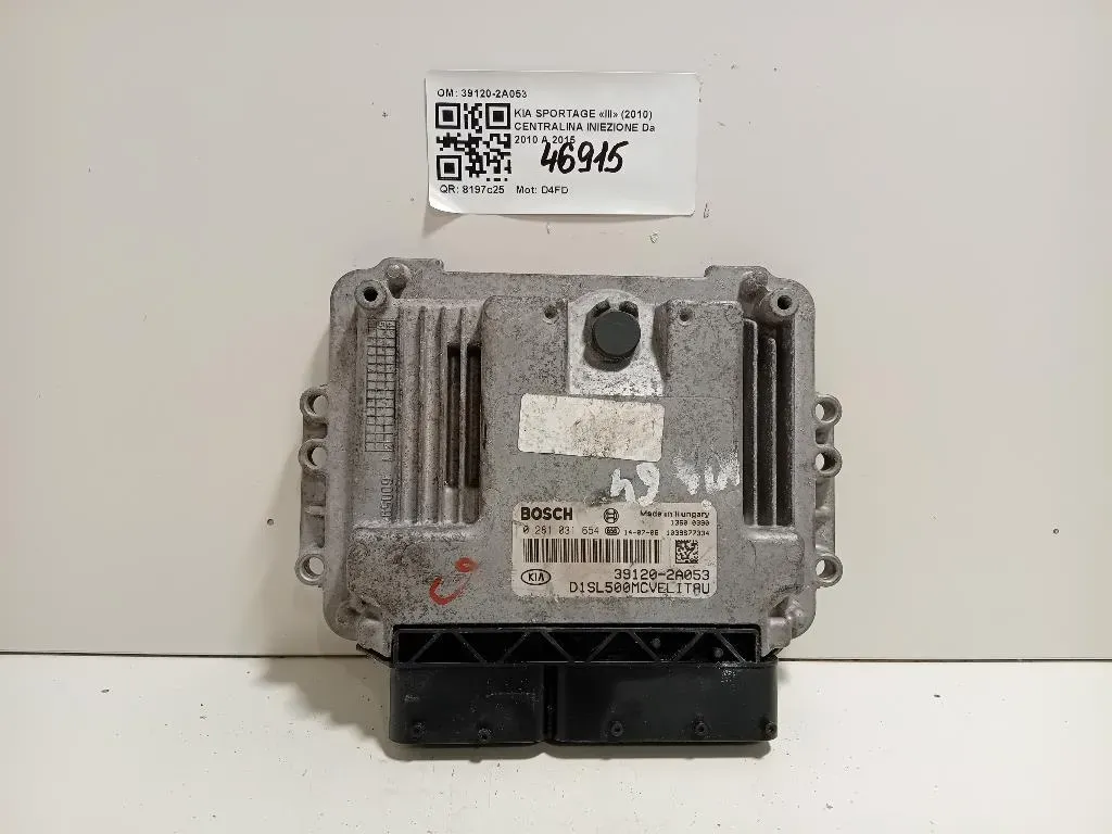 Centralina Iniezione 39120-2A053 Kia Sportage III 2010