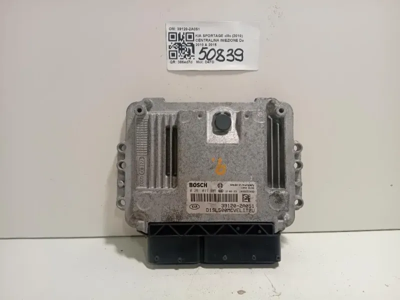 Centralina Iniezione 39120-2A051 Kia Sportage III 2010