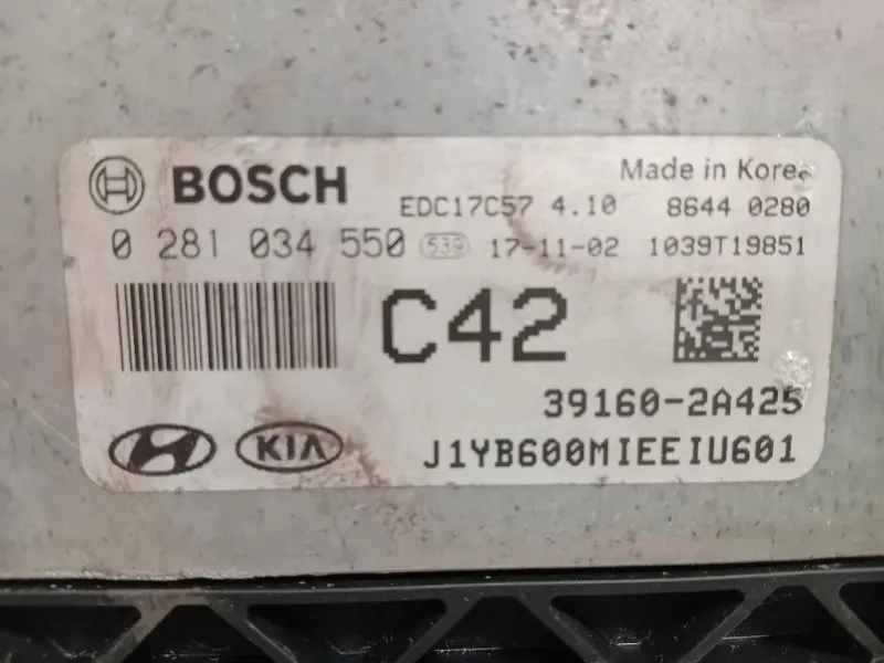 Centralina Iniezione 39160-2A425 CENTRALINA ECU Kia Stonic 2017