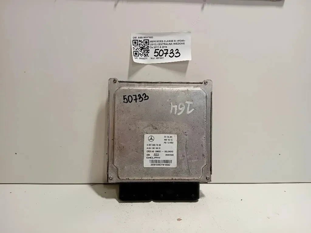Centralina Iniezione A6519007600 Mercedes Classe B W246 2012