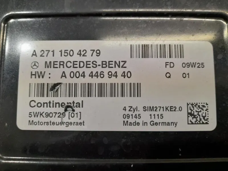 Centralina Iniezione A2710105147 A2711504279 Mercedes Classe C W204 2007