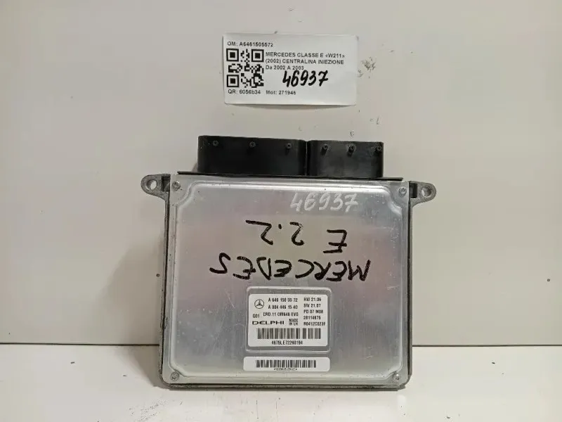 Centralina Iniezione A6461505572 A0044461540 Mercedes Classe E W211 2002