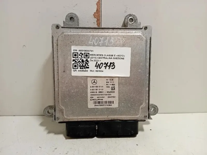 Centralina Iniezione A6519003701 Mercedes Classe E W212 2013