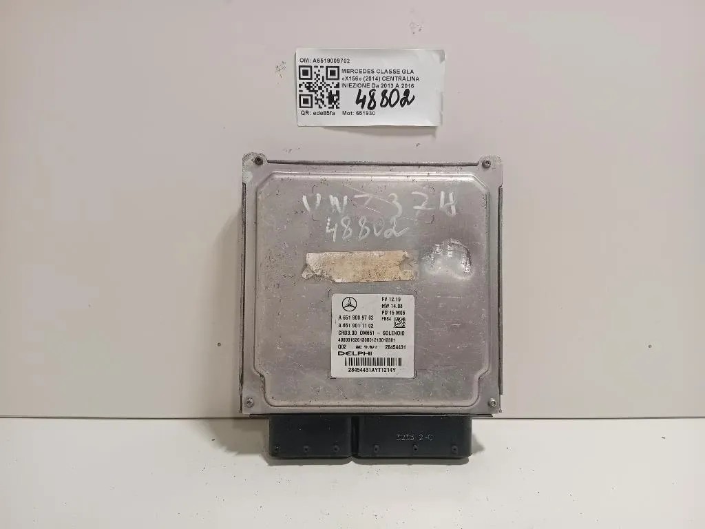 Centralina Iniezione A6519009702 A6519011102 Mercedes Classe GLA X156 2014