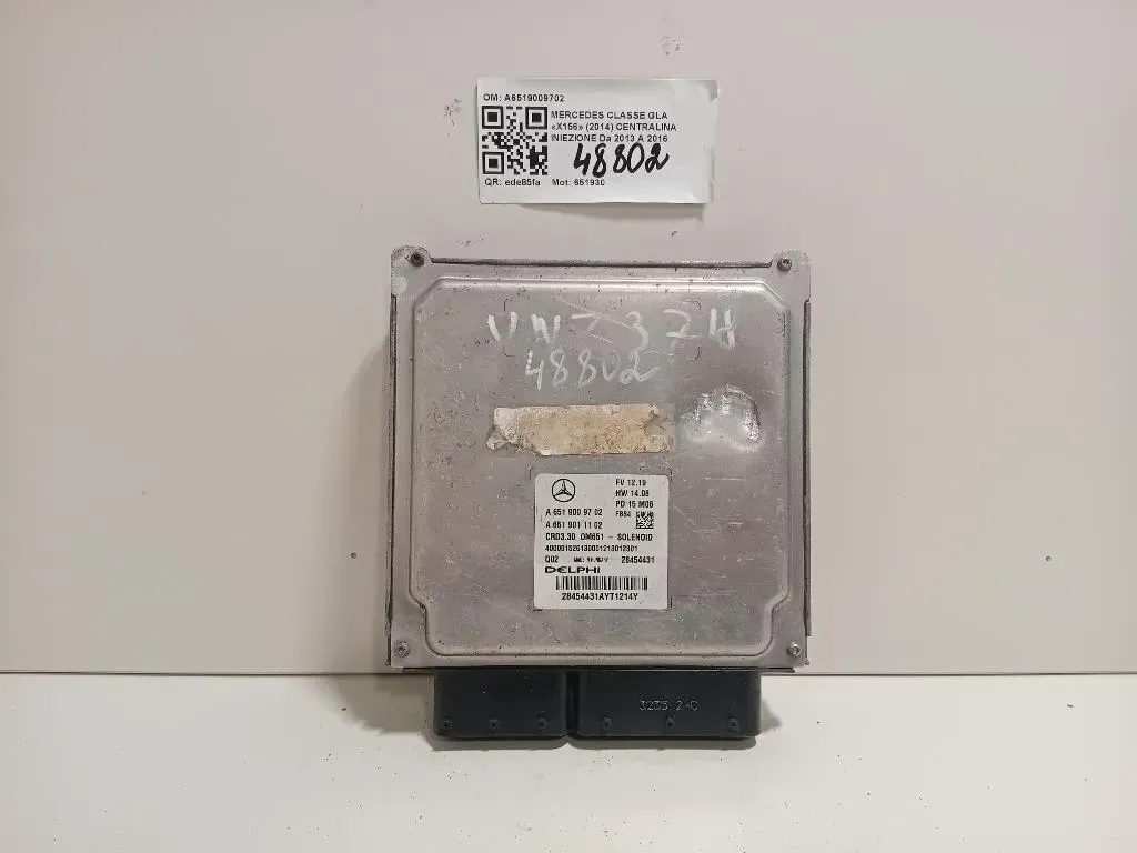 Centralina Iniezione A6519009702 A6519011102 Mercedes Classe GLA X156 2014