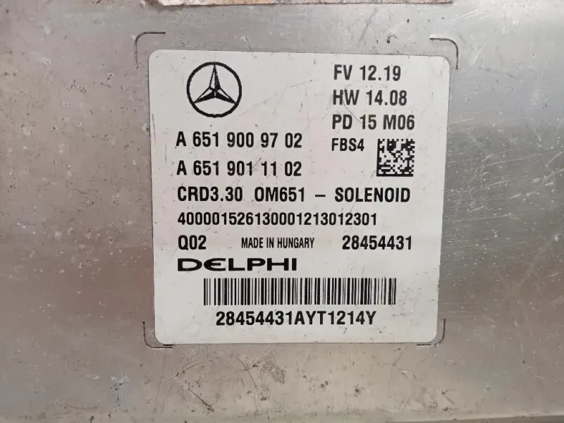 Centralina Iniezione A6519009702 A6519011102 Mercedes Classe GLA X156 2014