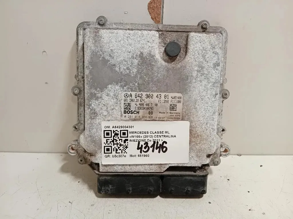 Centralina Iniezione A6429004301 Mercedes Classe ML W166 2012