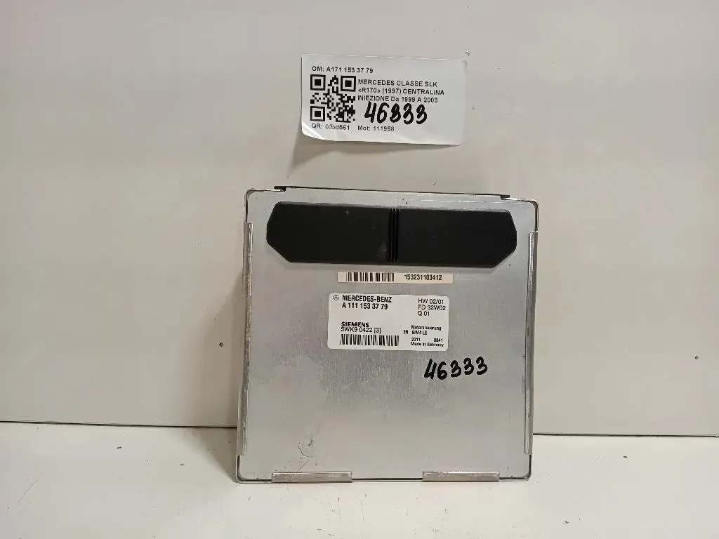 Centralina Iniezione A171 153 37 79 Mercedes Classe SLK R170 1997
