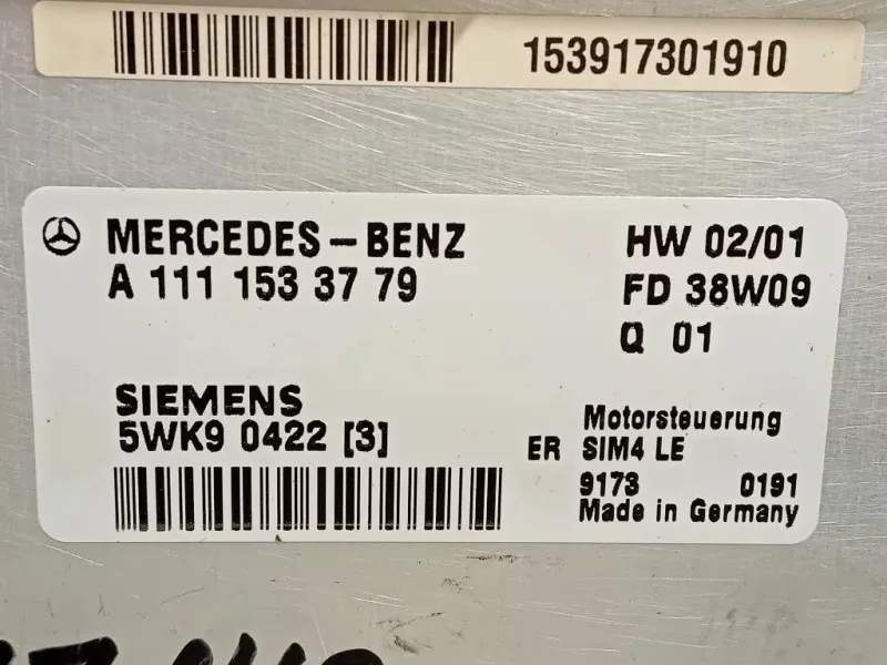 Centralina Iniezione 170 545 12 40 Mercedes Classe SLK R170 1997