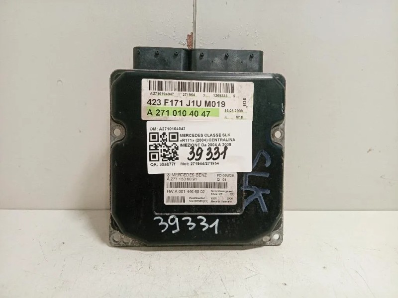 Centralina Iniezione A2710104047 Mercedes Classe SLK R171 2004