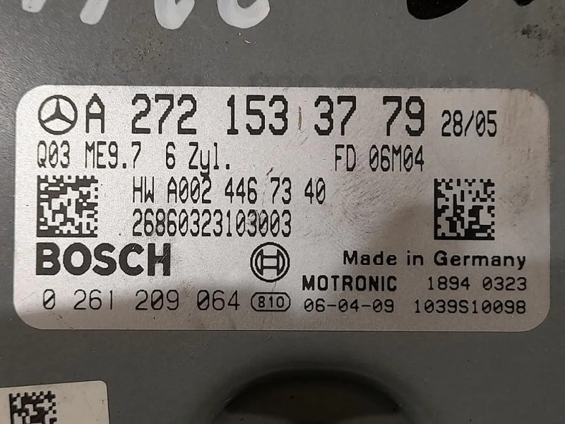 Centralina Iniezione A2721533779 Mercedes Classe SLK R171 2004