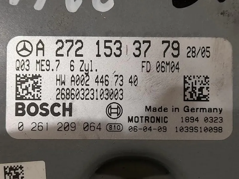 Centralina Iniezione A2721533779 Mercedes Classe SLK R171 2004