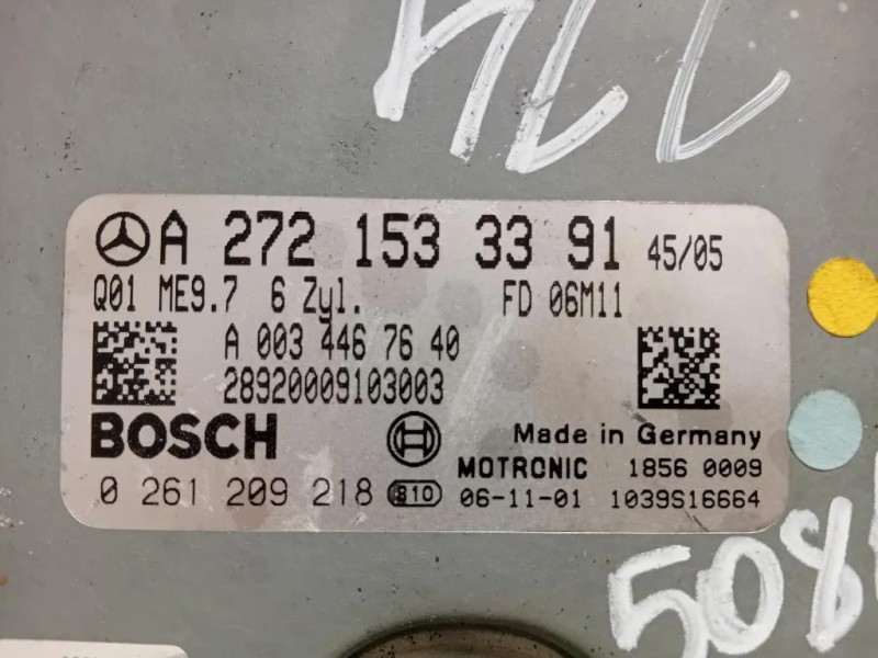 Centralina Iniezione A2721533391 Mercedes Classe SLK R171 2004