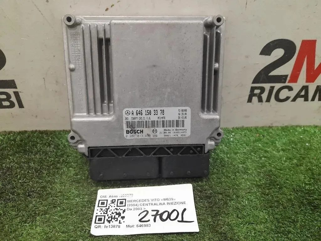 Centralina Iniezione A6461503378 Mercedes VITO W639 2004