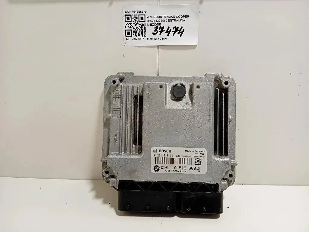 Centralina Iniezione 8519663-01 Mini Countryman Cooper R60 2014