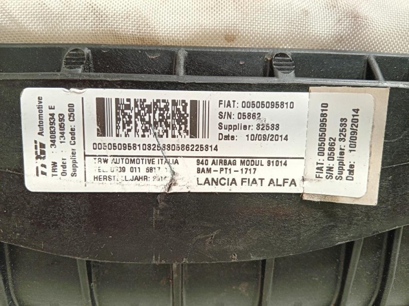 Air-bag Passeggero 34083934 E Alfa Romeo Giulietta 2010