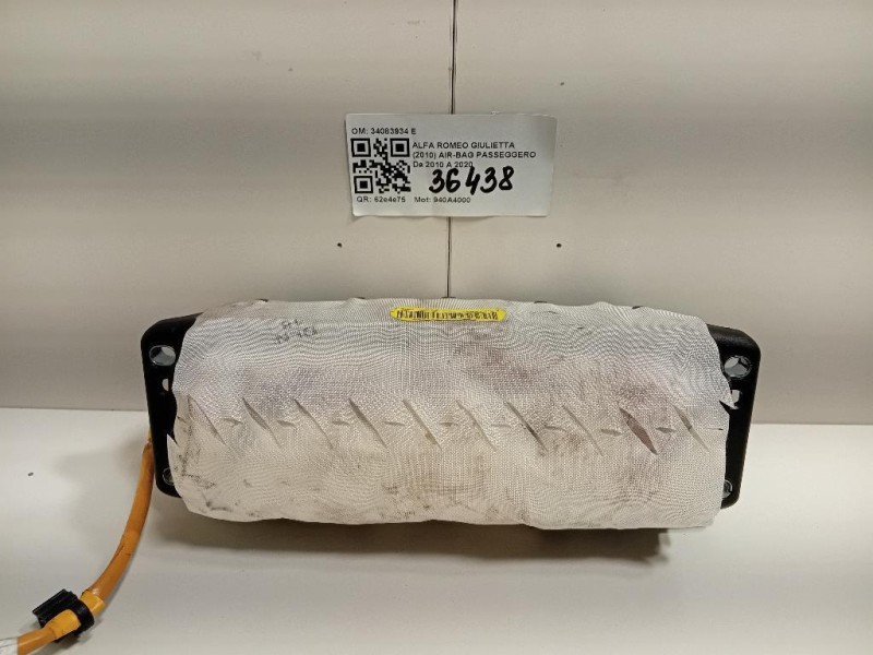 Air-bag Passeggero 34083934 E Alfa Romeo Giulietta 2010
