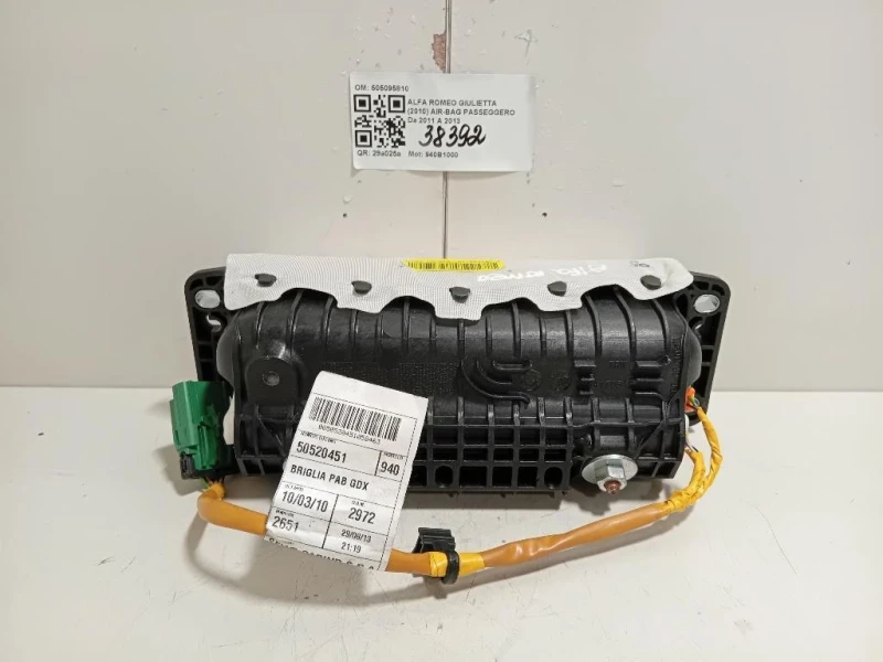 Air-bag Passeggero 505095810 Alfa Romeo Giulietta 2010