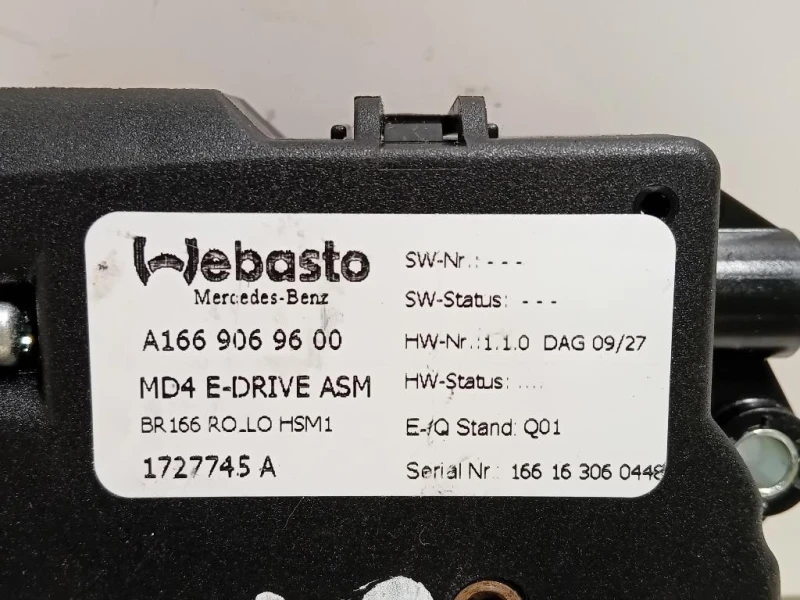 Meccanismo Apertura Tetto Scorrevole A 166 906 96 00 Mercedes Classe GLE W166 2015