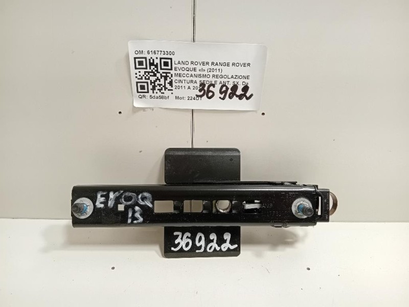 Meccanismo Regolazione Cintura Sedile ANT SX 616773300 Land Rover Range Rover Evoque I 2011
