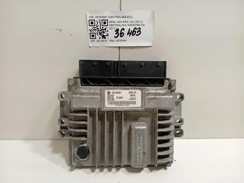 Centralina Iniezione 25192581 CENTRALINA ECU Opel Antara A 2011