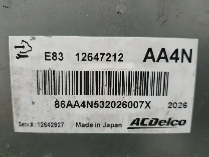 Centralina Iniezione 12647212 Opel Astra J 2010