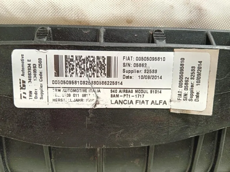 Air-bag Passeggero 34083934 E Alfa Romeo Giulietta 2010