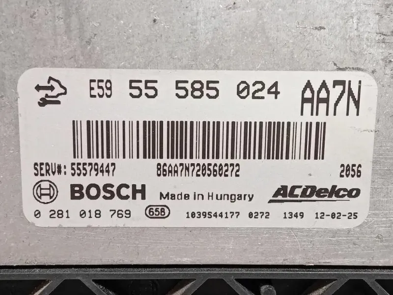 Centralina Iniezione 55585024 Opel Astra J 2012