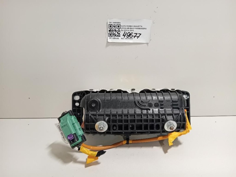 Air-bag Passeggero 34083934 E Alfa Romeo Giulietta 2010