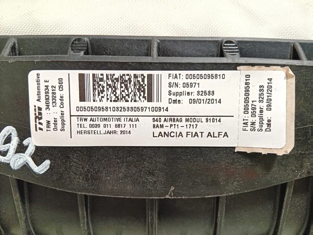 Air-bag Passeggero 505095810 Alfa Romeo Giulietta 2010