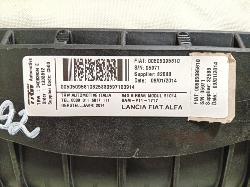 Air-bag Passeggero 505095810 Alfa Romeo Giulietta 2010