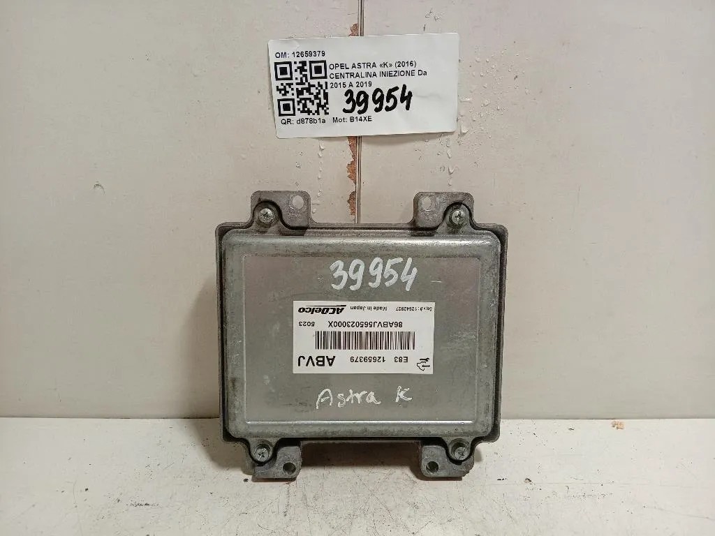 Centralina Iniezione 12659379 Opel Astra K 2016