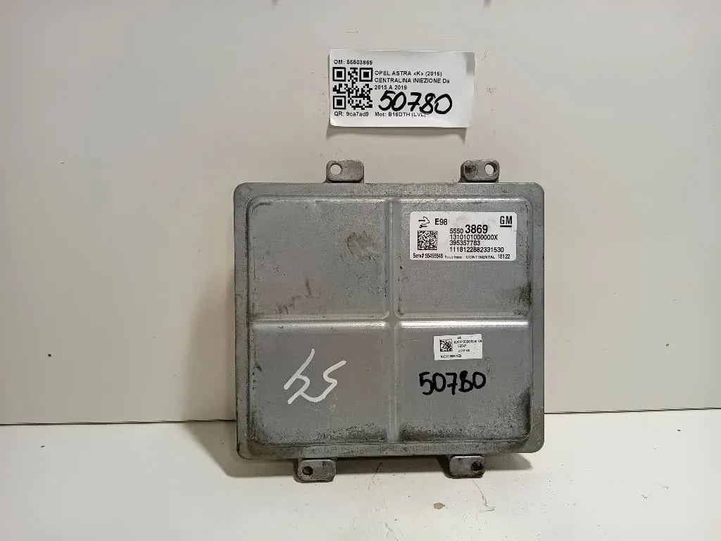 Centralina Iniezione 55503869 Opel Astra K 2016