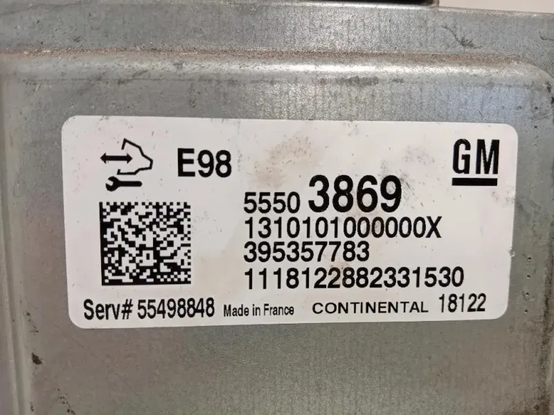 Centralina Iniezione 55503869 Opel Astra K 2016