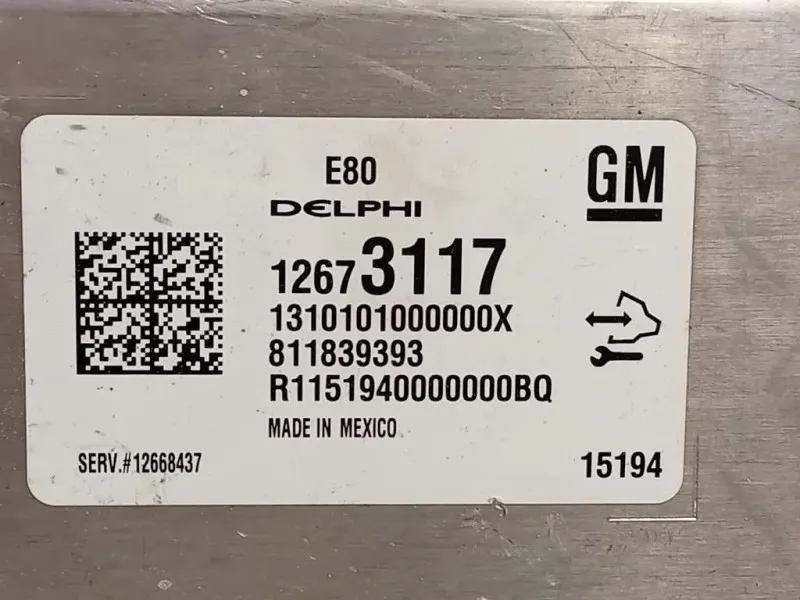 Centralina Iniezione 12673117 Opel Astra K 2016