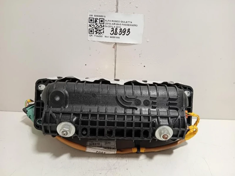 Air-bag Passeggero 505095810 Alfa Romeo Giulietta 2010