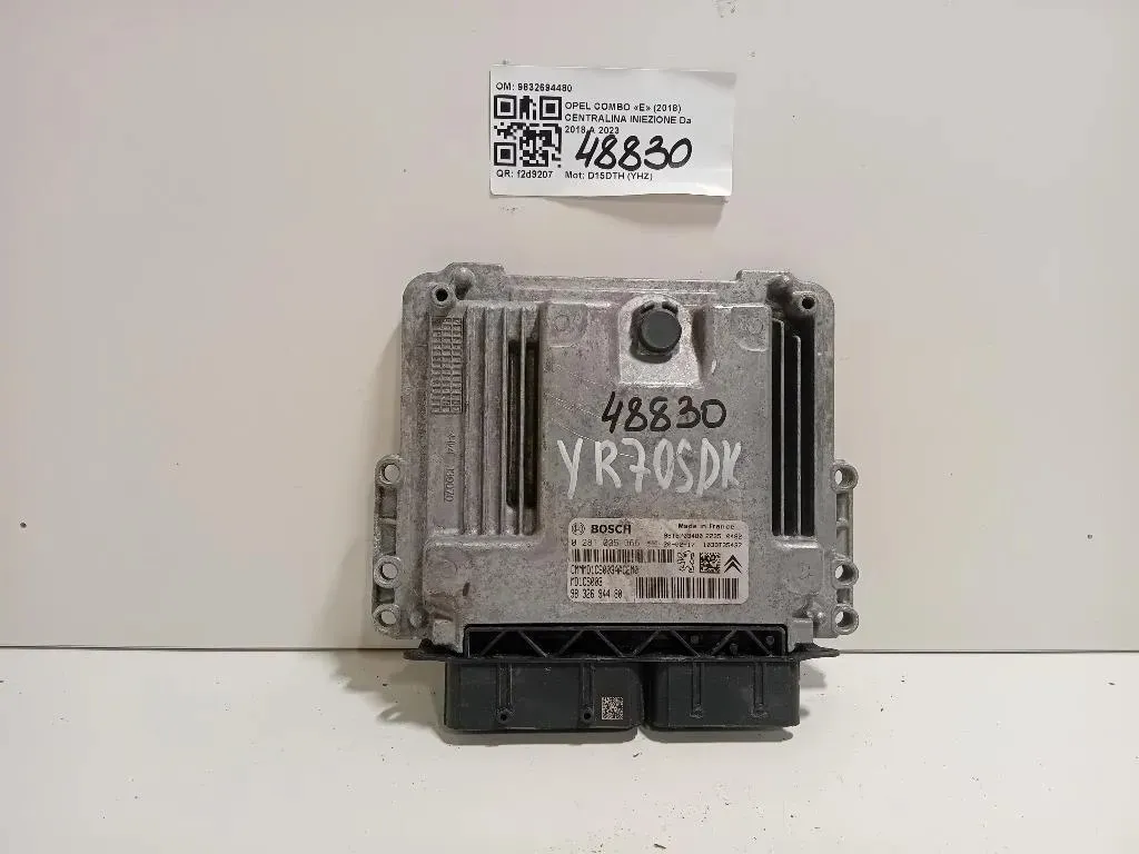 Centralina Iniezione 9832694480 Opel Combo E 2018