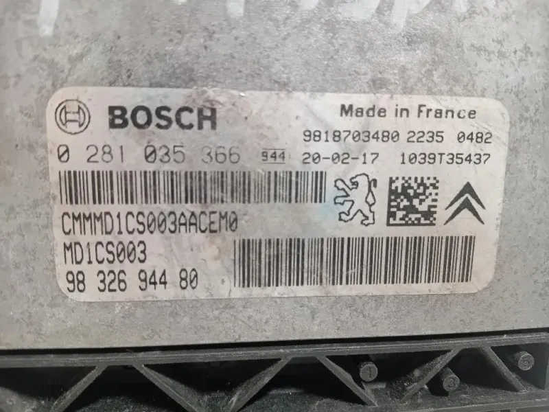 Centralina Iniezione 9832694480 Opel Combo E 2018