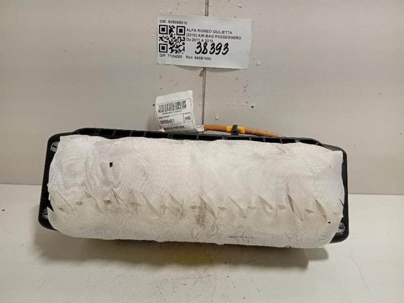 Air-bag Passeggero 505095810 Alfa Romeo Giulietta 2010