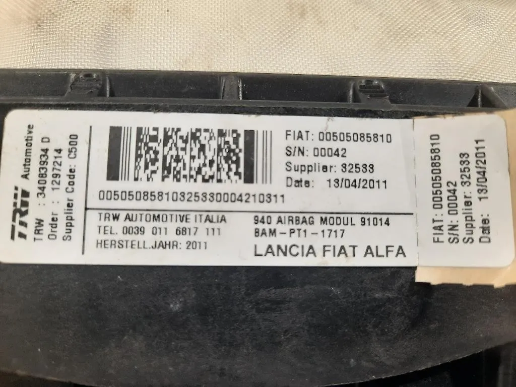Air-bag Passeggero 34083934 D Alfa Romeo Giulietta 2010