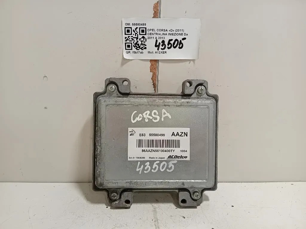 Centralina Iniezione 55580499 Opel Corsa D 2011