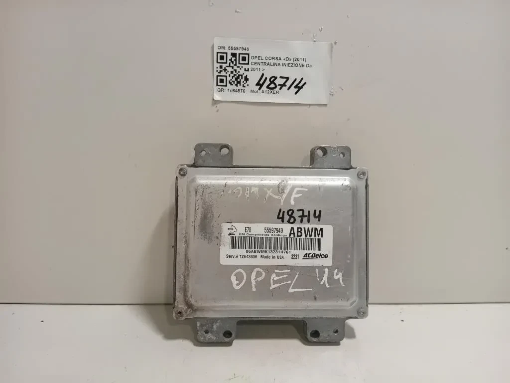 Centralina Iniezione 55597949 Opel Corsa D 2011