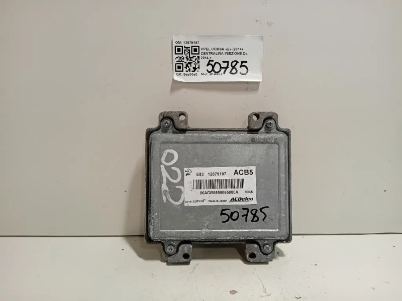 Centralina Iniezione 12679197 Opel Corsa E 2014