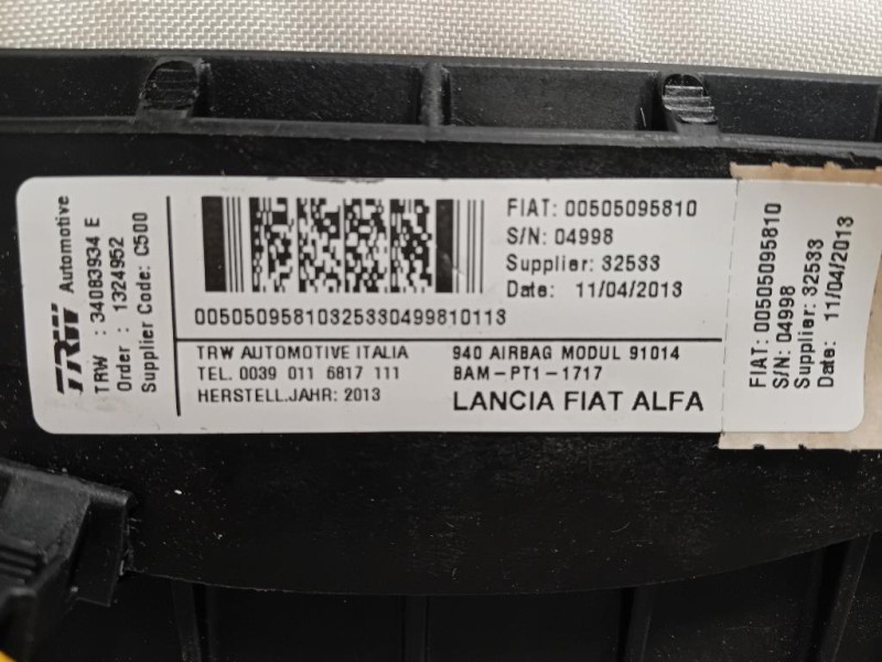 Air-bag Passeggero 34083934 D Alfa Romeo Giulietta 2010