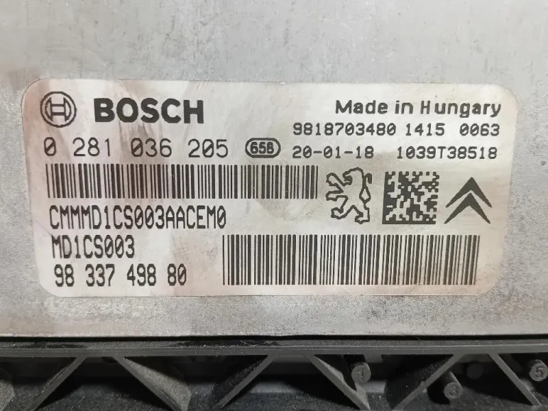 Centralina Iniezione 9833749880 Opel Corsa F 2019