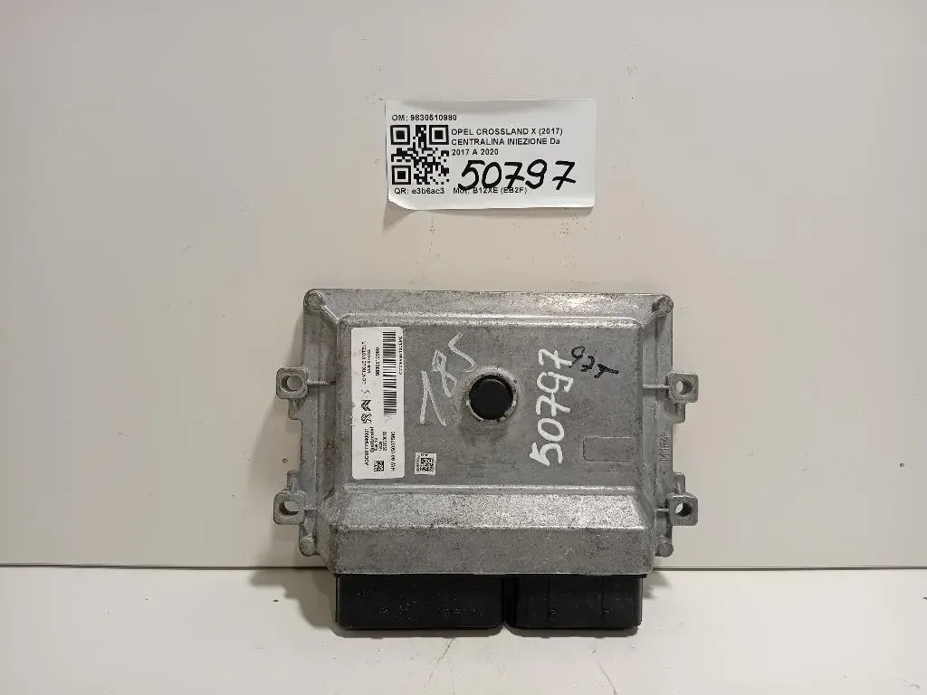 Centralina Iniezione 9830510980 Opel Crossland X 2017