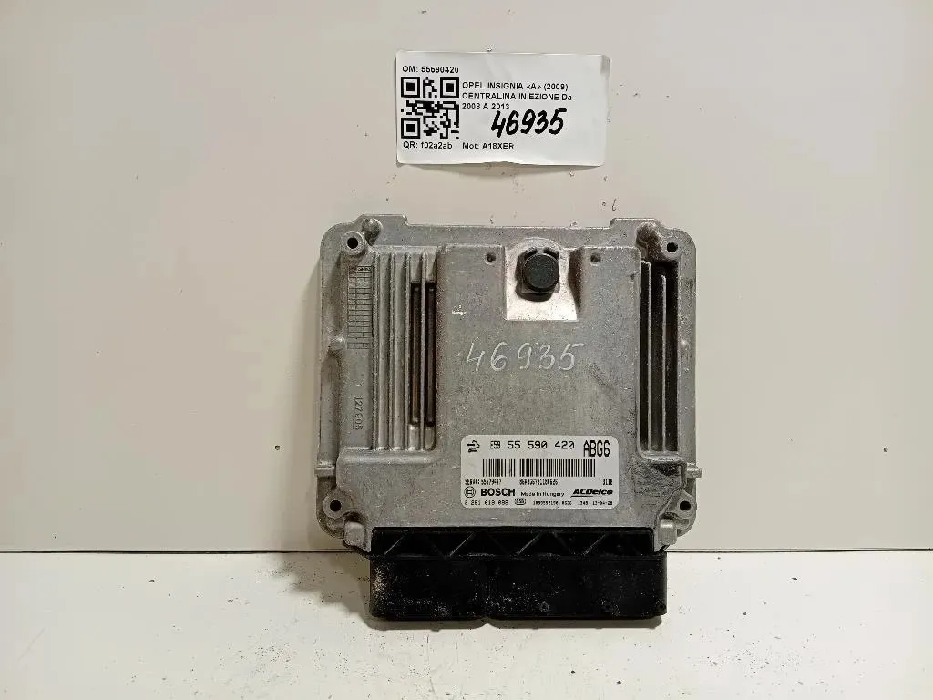 Centralina Iniezione 55590420 Opel Insignia A 2009