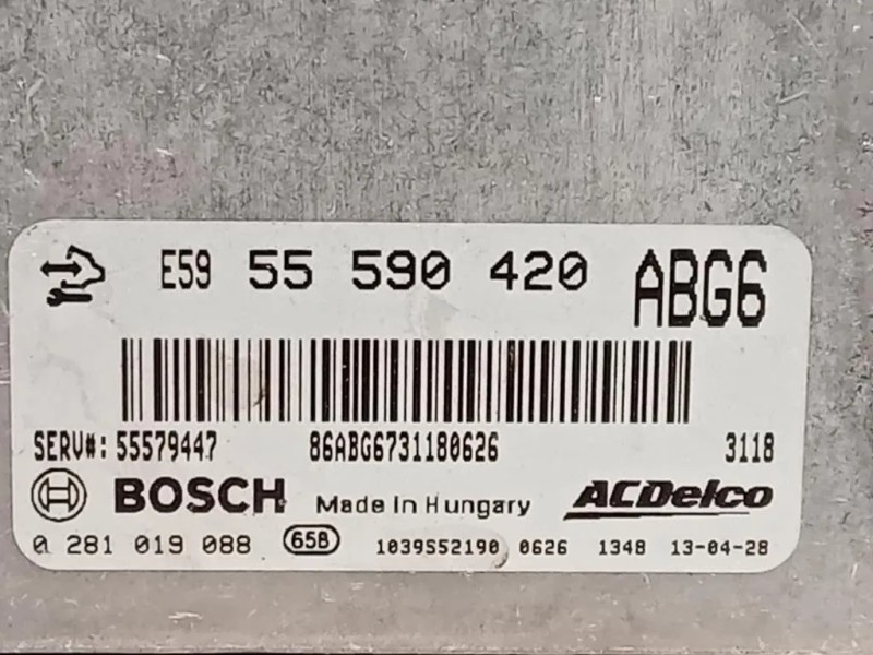 Centralina Iniezione 55590420 Opel Insignia A 2009