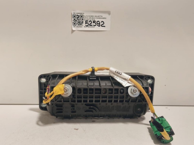 Air-bag Passeggero 34083934 Alfa Romeo Giulietta 2010